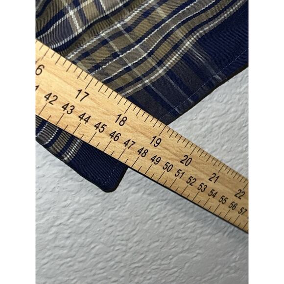 Oak Hill Men’s 5XL Plaid Sport Long Sleeve Button Down Shirt Green - Picture 9 of 10